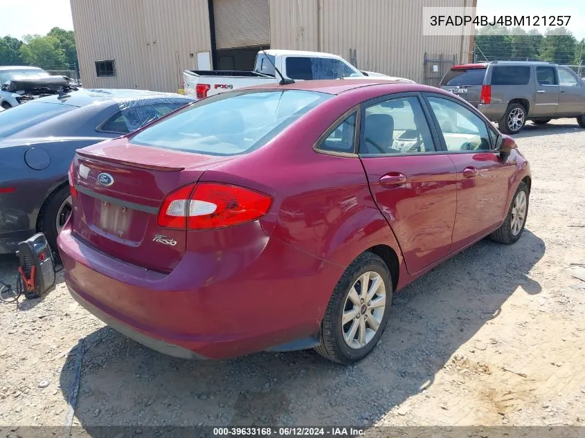 2011 Ford Fiesta Se VIN: 3FADP4BJ4BM121257 Lot: 39633168