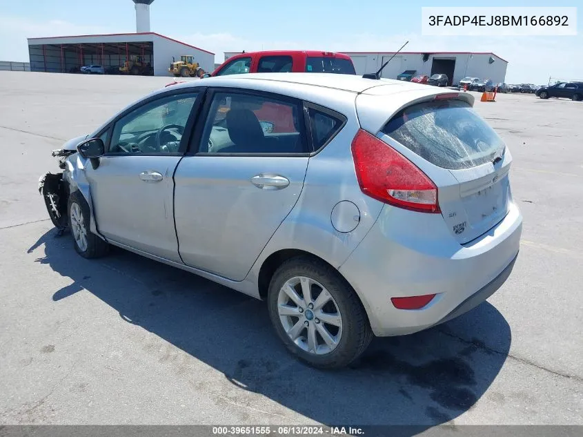 2011 Ford Fiesta Se VIN: 3FADP4EJ8BM166892 Lot: 39651555