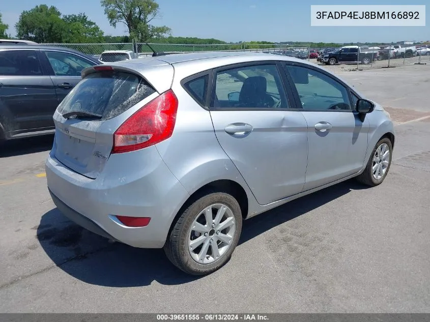 2011 Ford Fiesta Se VIN: 3FADP4EJ8BM166892 Lot: 39651555