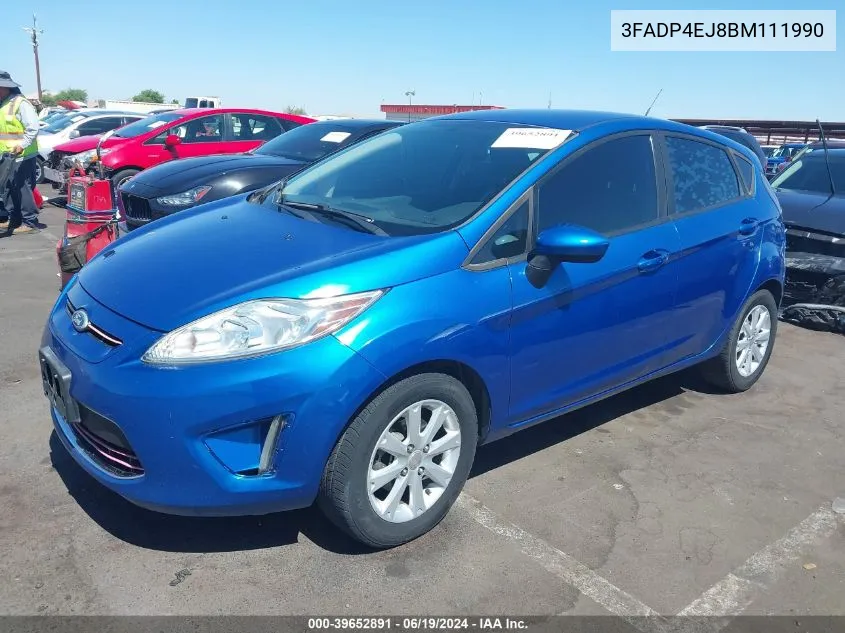 2011 Ford Fiesta Se VIN: 3FADP4EJ8BM111990 Lot: 39652891