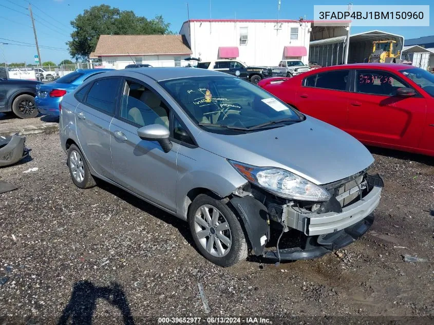 2011 Ford Fiesta Se VIN: 3FADP4BJ1BM150960 Lot: 39652977