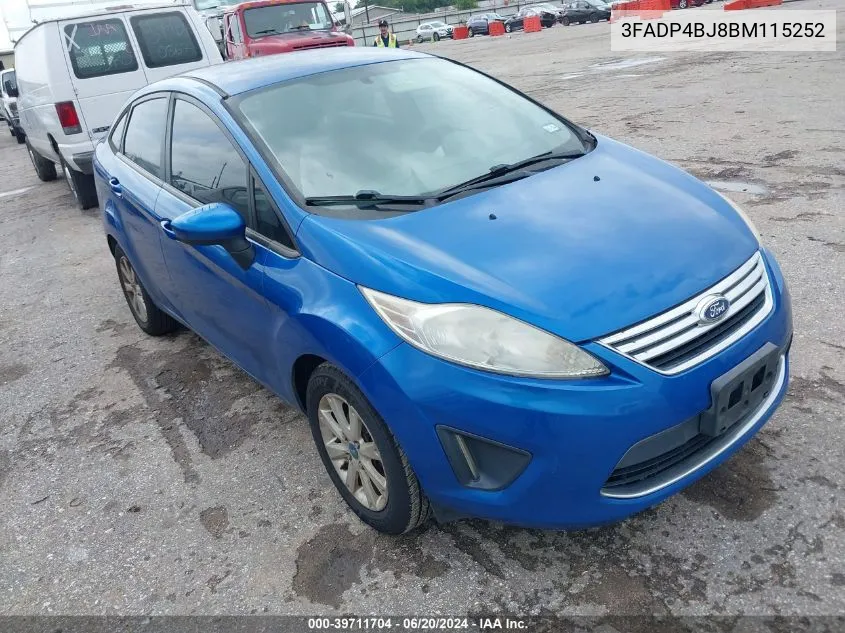 3FADP4BJ8BM115252 2011 Ford Fiesta Se