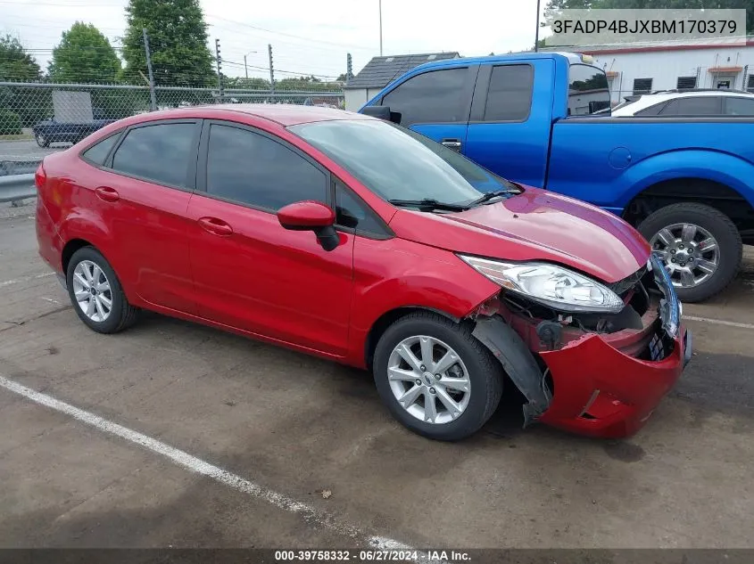 2011 Ford Fiesta Se VIN: 3FADP4BJXBM170379 Lot: 39758332