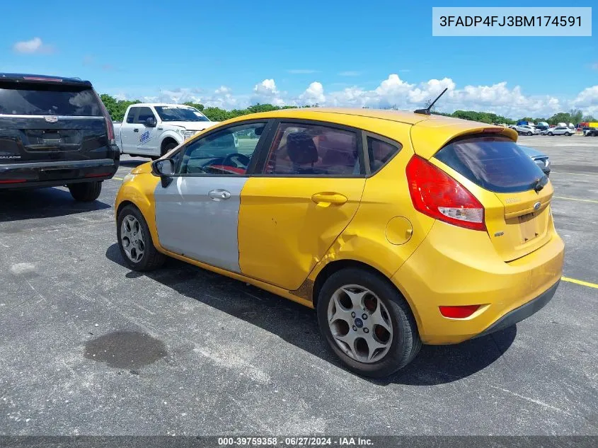 2011 Ford Fiesta Ses VIN: 3FADP4FJ3BM174591 Lot: 39759358