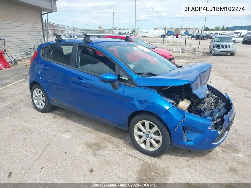 2011 Ford Fiesta Se VIN: 3FADP4EJ1BM102774 Lot: 39765604