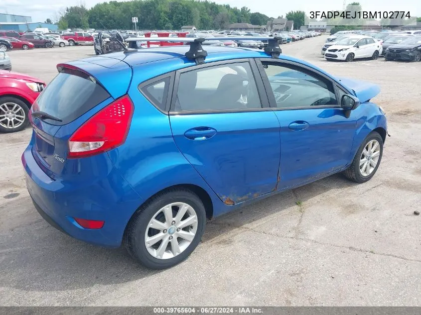 2011 Ford Fiesta Se VIN: 3FADP4EJ1BM102774 Lot: 39765604