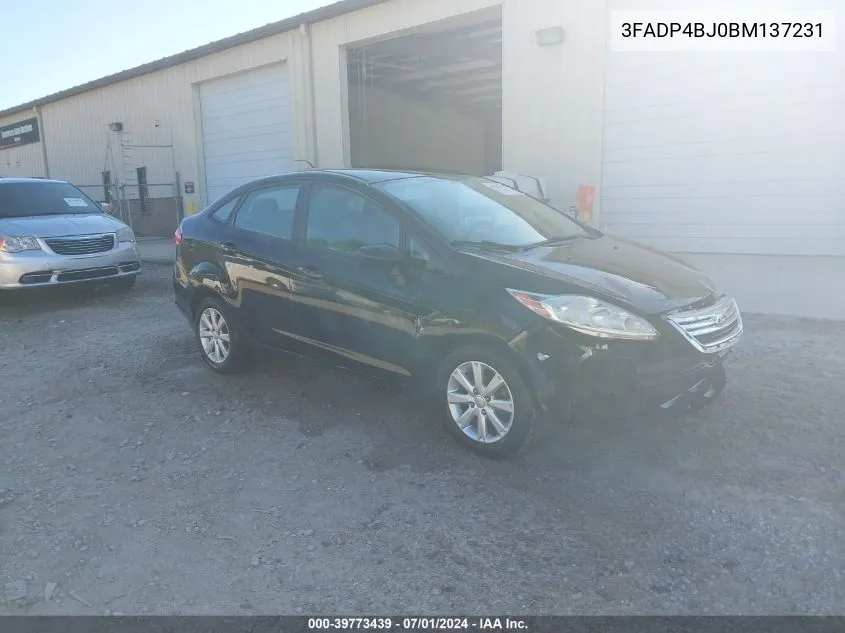 2011 Ford Fiesta Se VIN: 3FADP4BJ0BM137231 Lot: 39773439