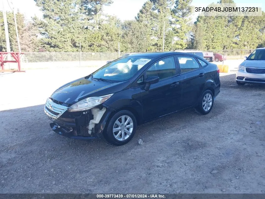 2011 Ford Fiesta Se VIN: 3FADP4BJ0BM137231 Lot: 39773439