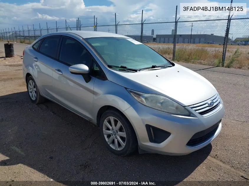 2011 Ford Fiesta Se VIN: 3FADP4BJ1BM148125 Lot: 39802691