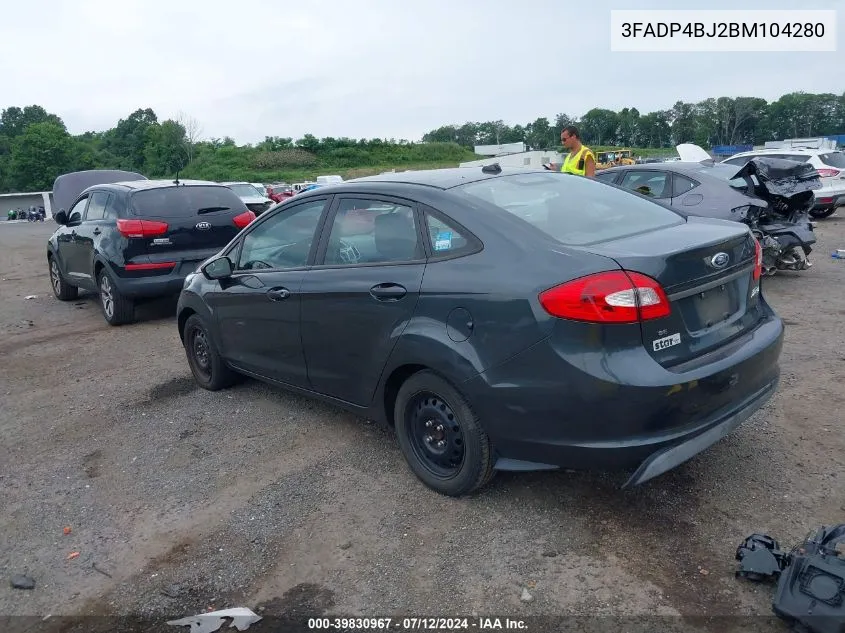 3FADP4BJ2BM104280 2011 Ford Fiesta Se