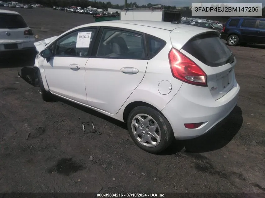 2011 Ford Fiesta Se VIN: 3FADP4EJ2BM147206 Lot: 39834216