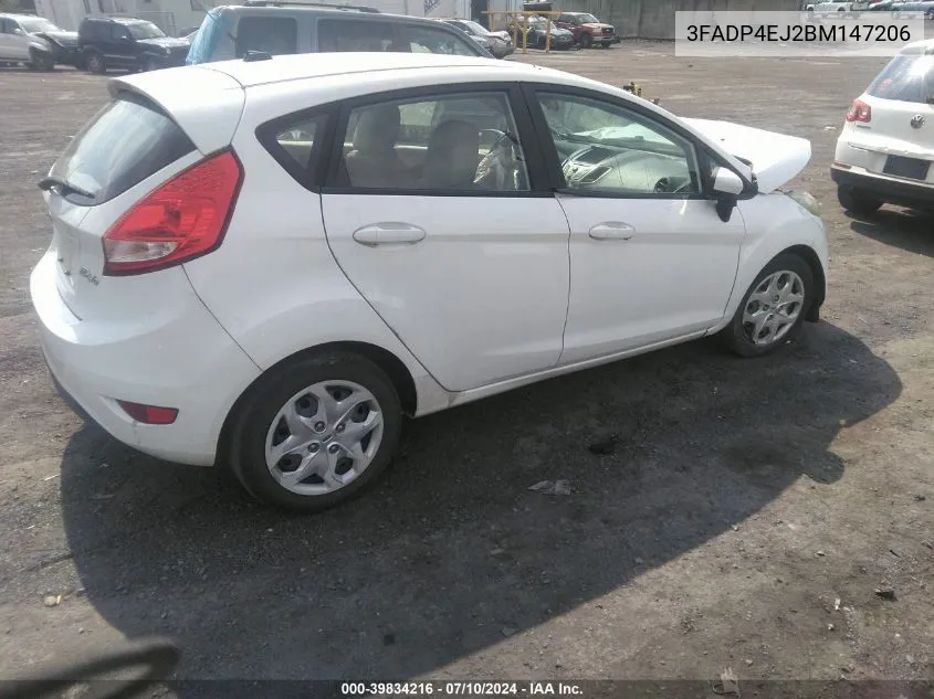 2011 Ford Fiesta Se VIN: 3FADP4EJ2BM147206 Lot: 39834216