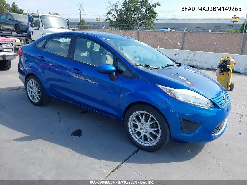 3FADP4AJ9BM149265 2011 Ford Fiesta S