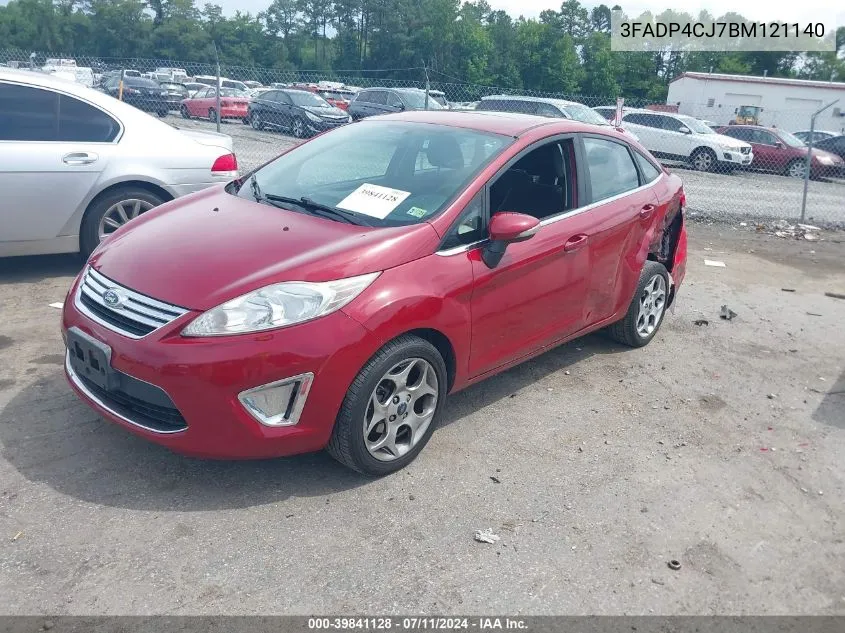 2011 Ford Fiesta Sel VIN: 3FADP4CJ7BM121140 Lot: 39841128