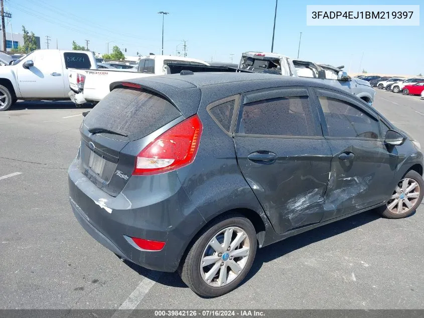 2011 Ford Fiesta Se VIN: 3FADP4EJ1BM219397 Lot: 39842126