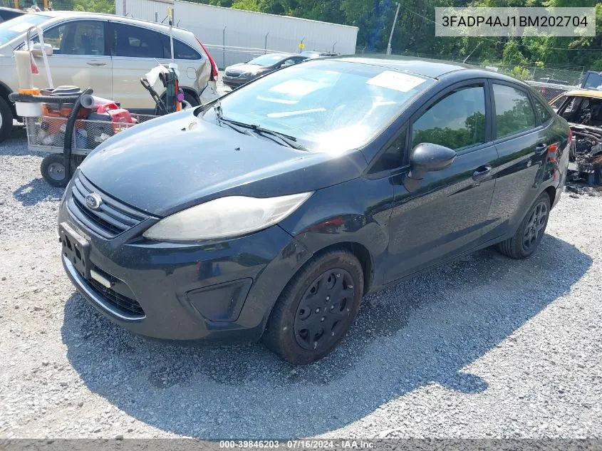 3FADP4AJ1BM202704 2011 Ford Fiesta S