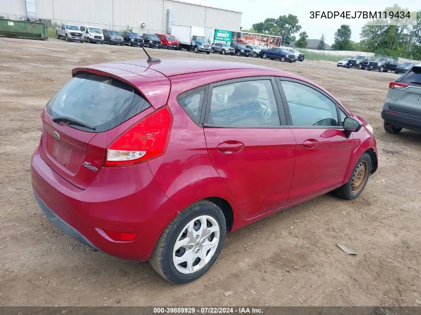 3FADP4EJ7BM119434 2011 Ford Fiesta Se