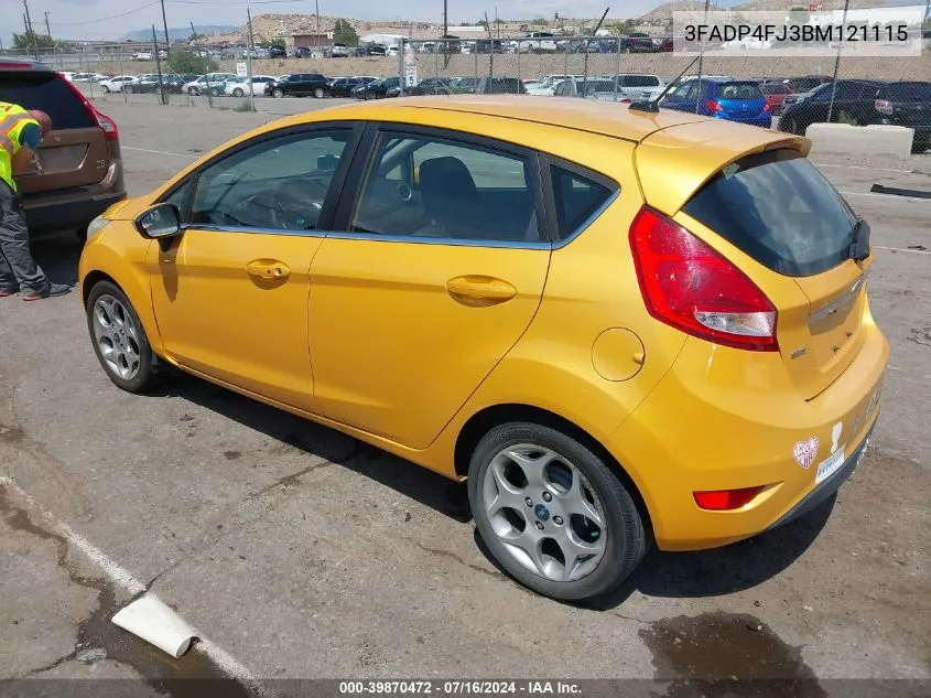 2011 Ford Fiesta Ses VIN: 3FADP4FJ3BM121115 Lot: 39870472