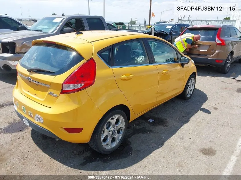 3FADP4FJ3BM121115 2011 Ford Fiesta Ses