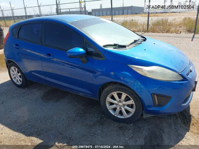 2011 Ford Fiesta Se VIN: 3FADP4EJ5BM102504 Lot: 39879475