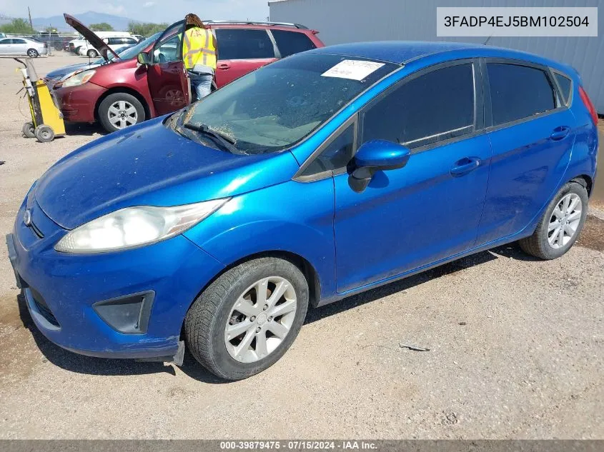 2011 Ford Fiesta Se VIN: 3FADP4EJ5BM102504 Lot: 39879475