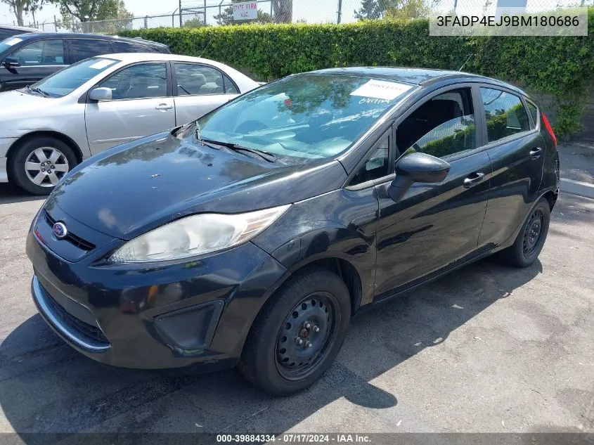 2011 Ford Fiesta Se VIN: 3FADP4EJ9BM180686 Lot: 39884334