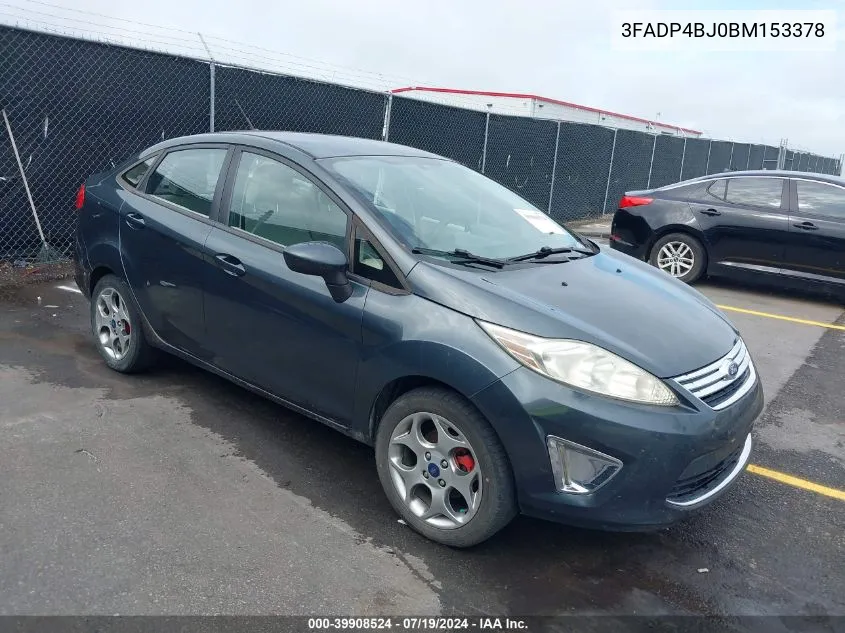 2011 Ford Fiesta Se VIN: 3FADP4BJ0BM153378 Lot: 39908524