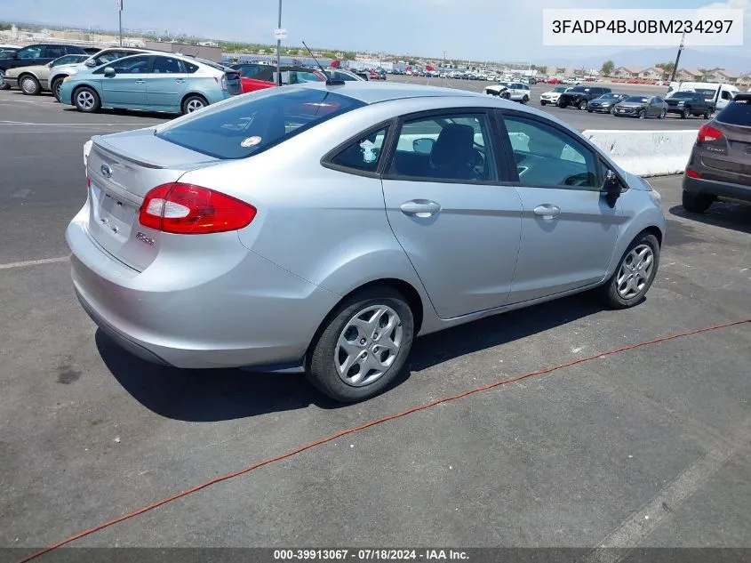 2011 Ford Fiesta Se VIN: 3FADP4BJ0BM234297 Lot: 39913067