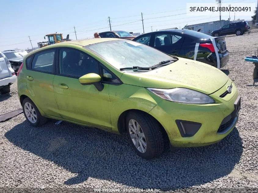 2011 Ford Fiesta Se VIN: 3FADP4EJ8BM200491 Lot: 39933699