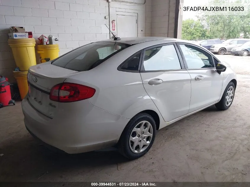 3FADP4AJXBM116033 2011 Ford Fiesta S