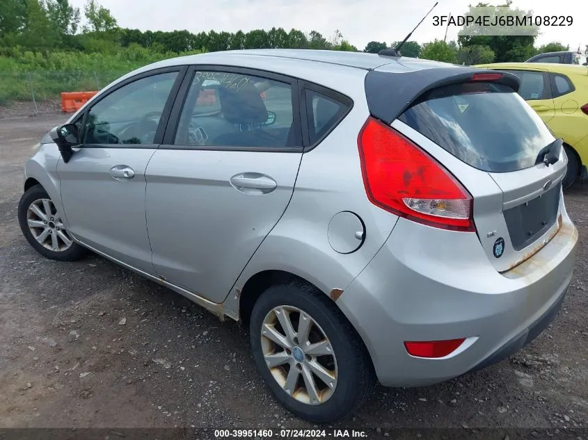 2011 Ford Fiesta Se VIN: 3FADP4EJ6BM108229 Lot: 39951460