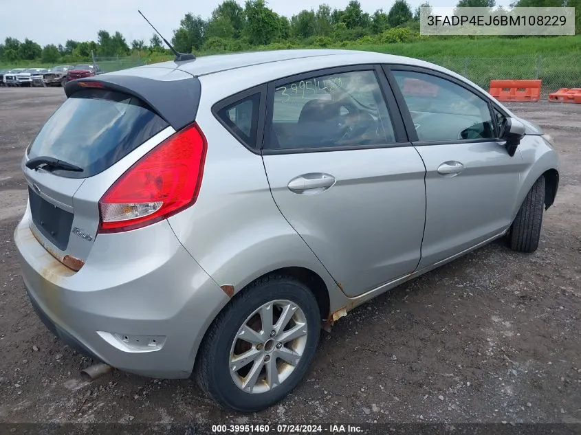 2011 Ford Fiesta Se VIN: 3FADP4EJ6BM108229 Lot: 39951460