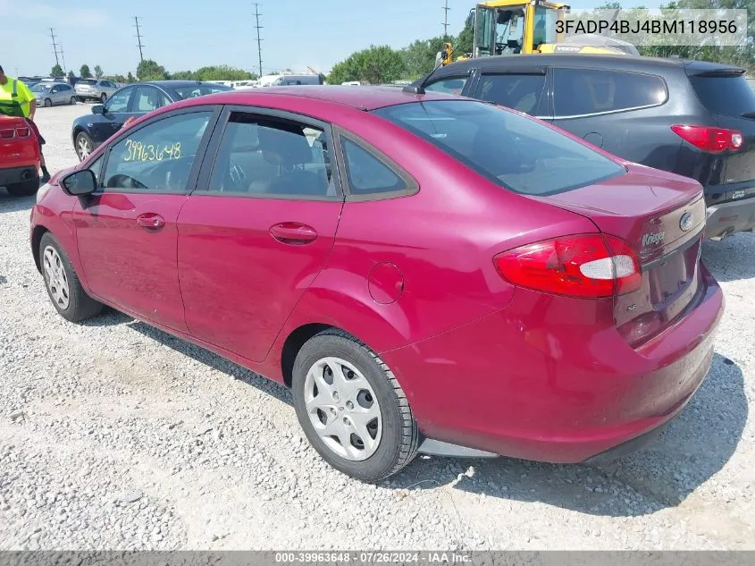 3FADP4BJ4BM118956 2011 Ford Fiesta Se