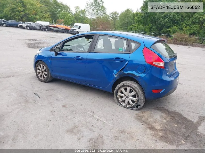 2011 Ford Fiesta Se VIN: 3FADP4EJ0BM166062 Lot: 39967722