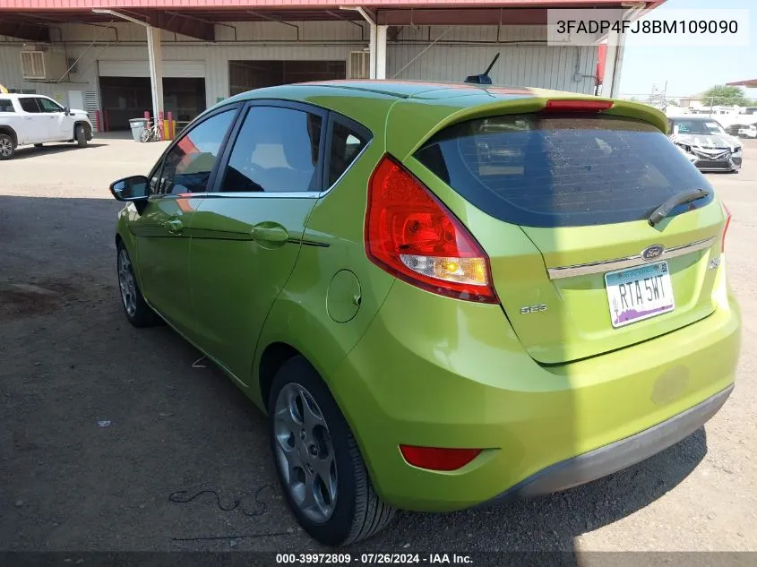 2011 Ford Fiesta Ses VIN: 3FADP4FJ8BM109090 Lot: 39972809