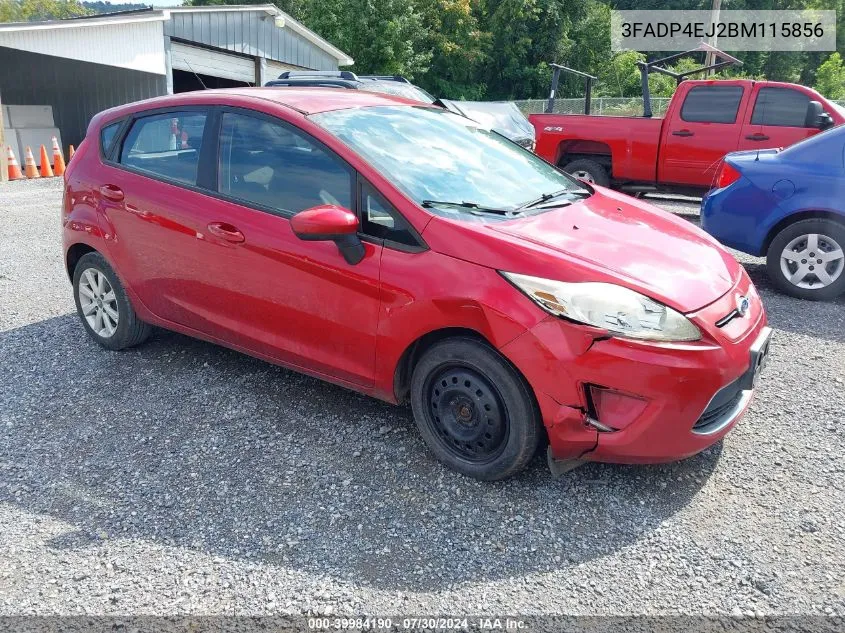 2011 Ford Fiesta Se VIN: 3FADP4EJ2BM115856 Lot: 39984190