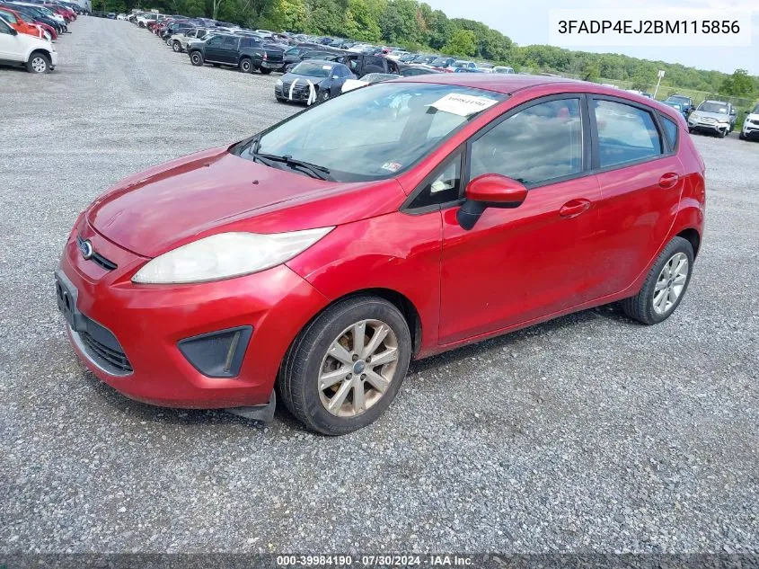 2011 Ford Fiesta Se VIN: 3FADP4EJ2BM115856 Lot: 39984190