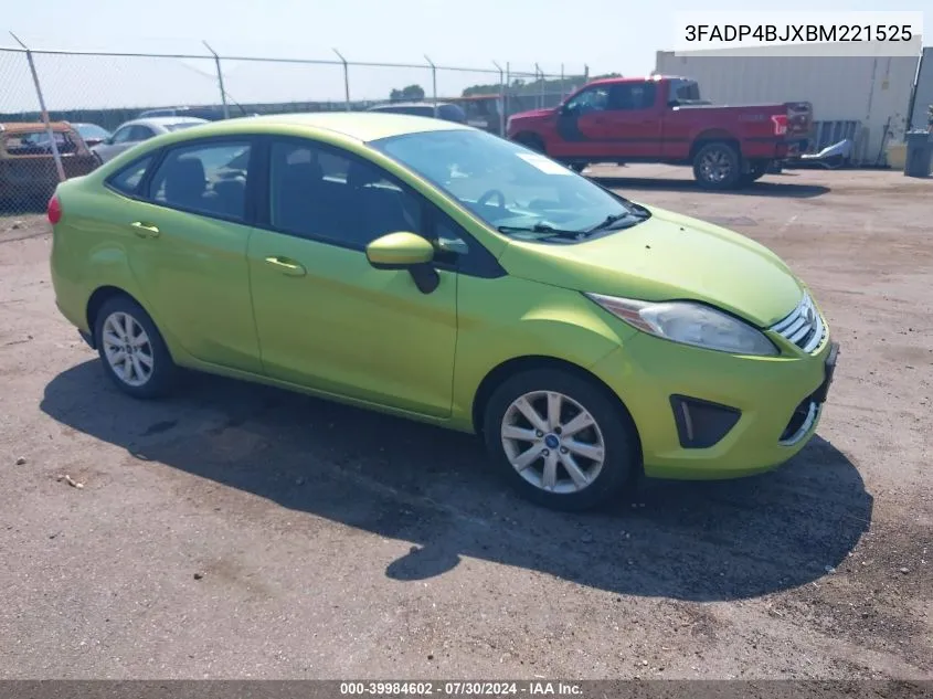 2011 Ford Fiesta Se VIN: 3FADP4BJXBM221525 Lot: 39984602