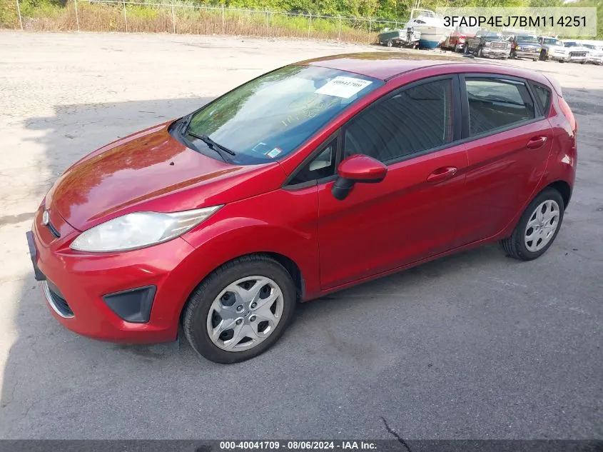 3FADP4EJ7BM114251 2011 Ford Fiesta Se