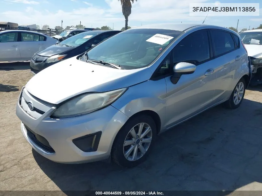 2011 Ford Fiesta Se VIN: 3FADP4EJ3BM113856 Lot: 40044509