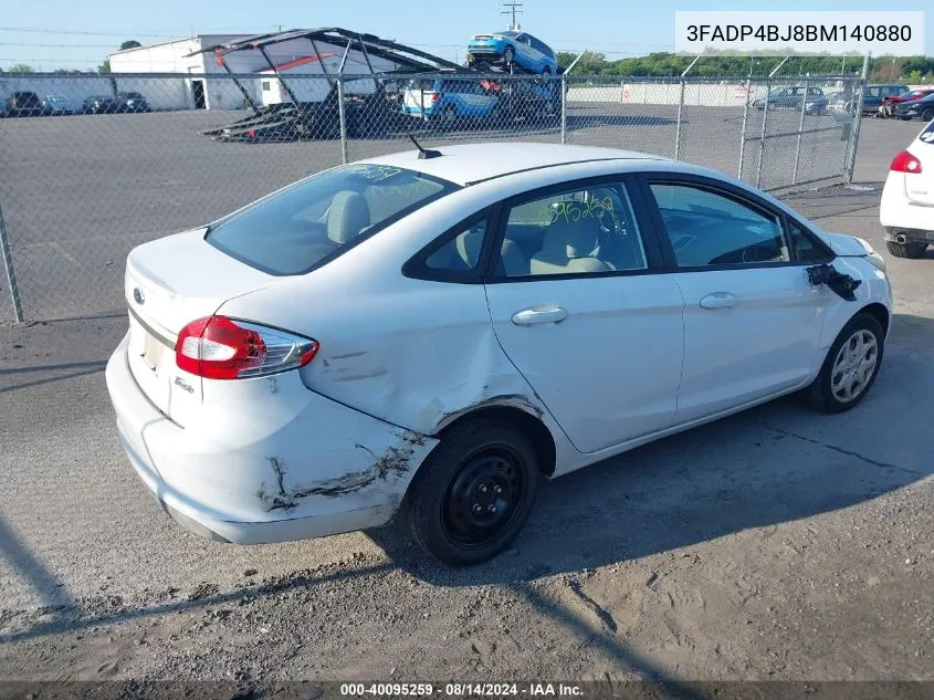 2011 Ford Fiesta Se VIN: 3FADP4BJ8BM140880 Lot: 40095259