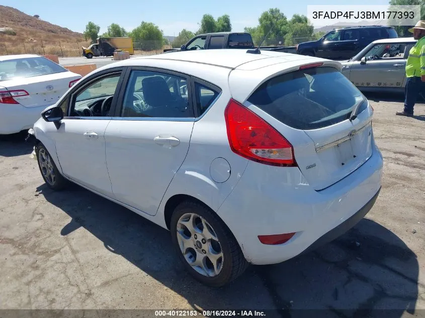 2011 Ford Fiesta Ses VIN: 3FADP4FJ3BM177393 Lot: 40122153