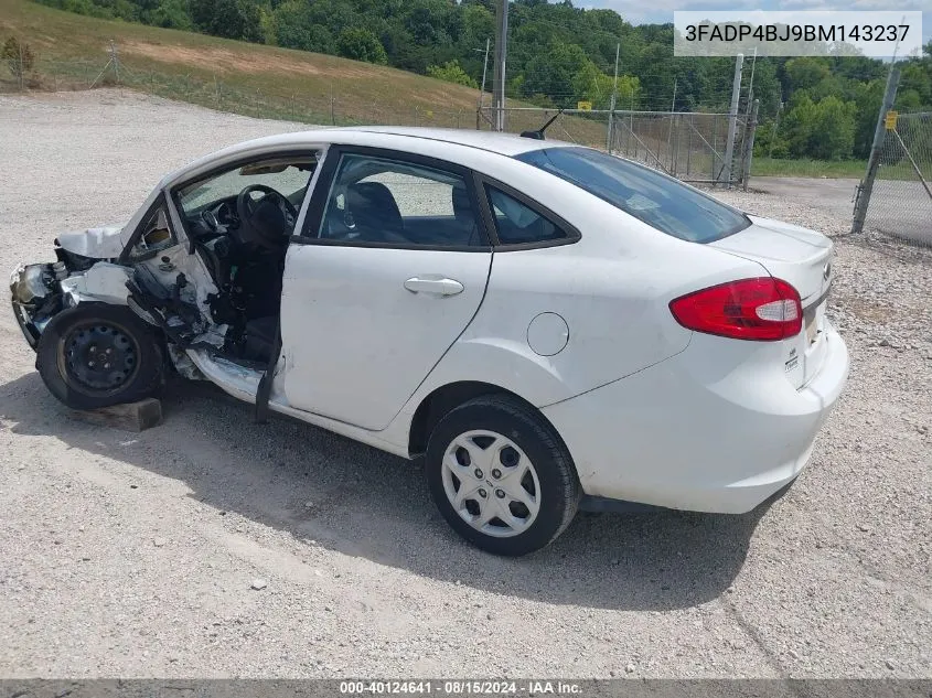 2011 Ford Fiesta Se VIN: 3FADP4BJ9BM143237 Lot: 40124641