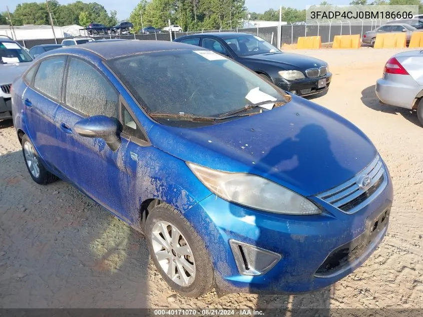 2011 Ford Fiesta Sel VIN: 3FADP4CJ0BM186606 Lot: 40171070