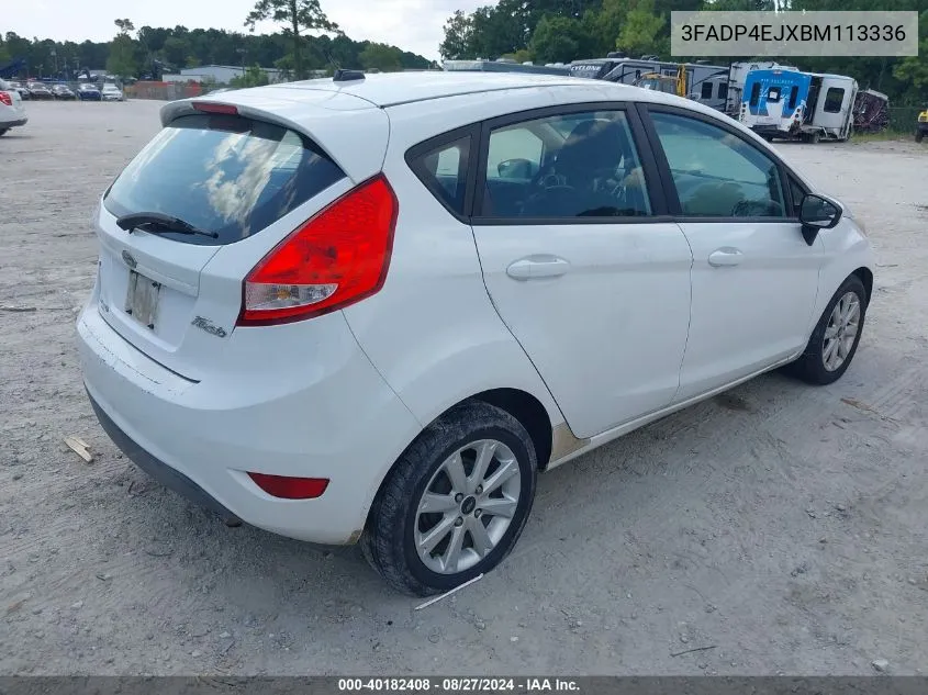 2011 Ford Fiesta Se VIN: 3FADP4EJXBM113336 Lot: 40182408