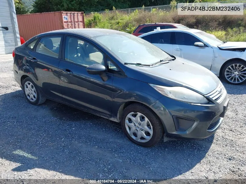 2011 Ford Fiesta Se VIN: 3FADP4BJ2BM232406 Lot: 40184704