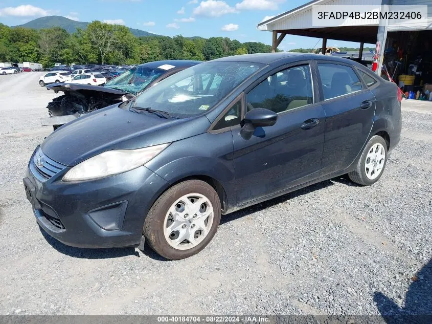 2011 Ford Fiesta Se VIN: 3FADP4BJ2BM232406 Lot: 40184704