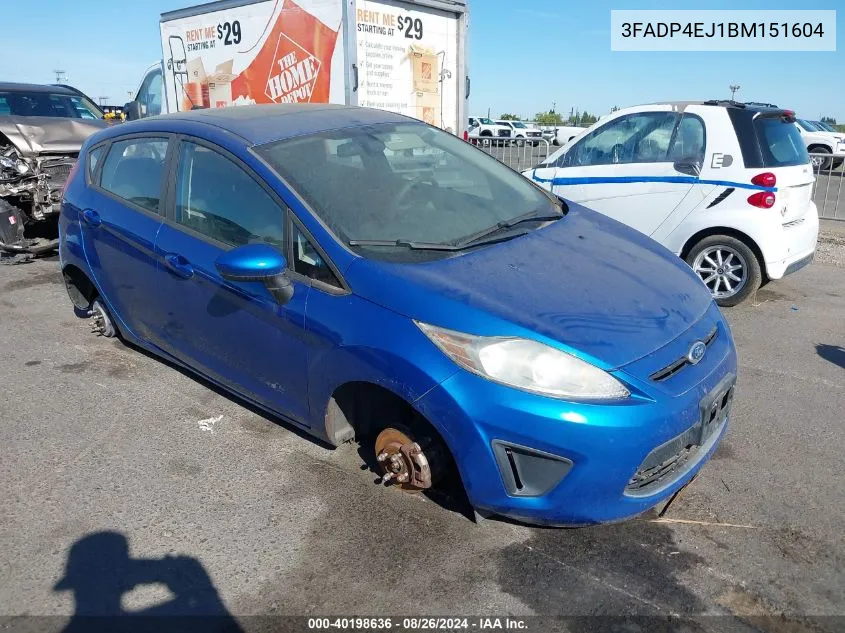 3FADP4EJ1BM151604 2011 Ford Fiesta Se