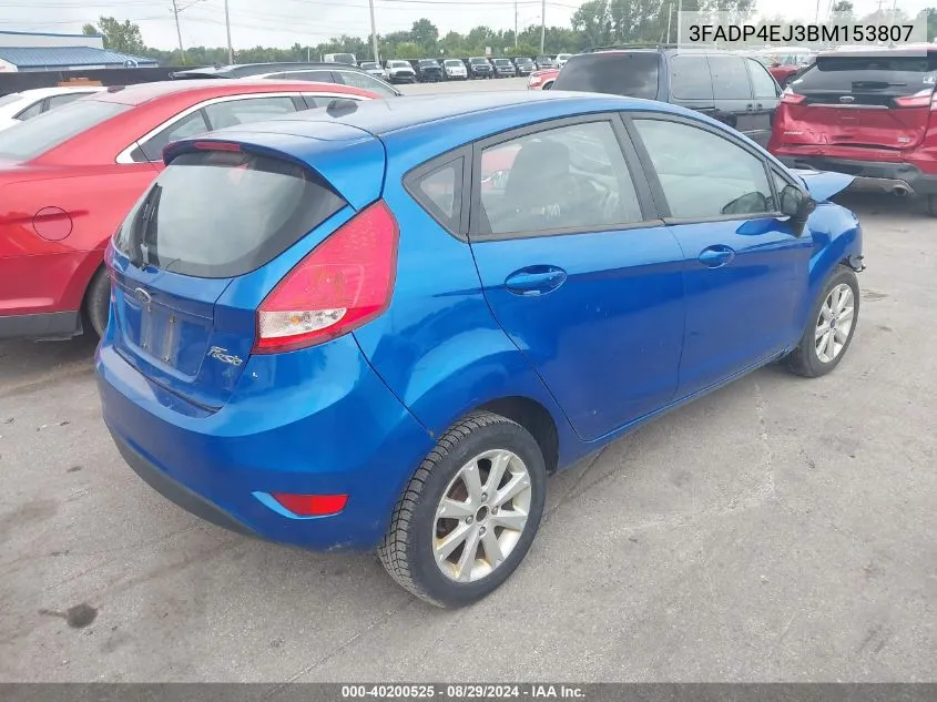 2011 Ford Fiesta Se VIN: 3FADP4EJ3BM153807 Lot: 40200525