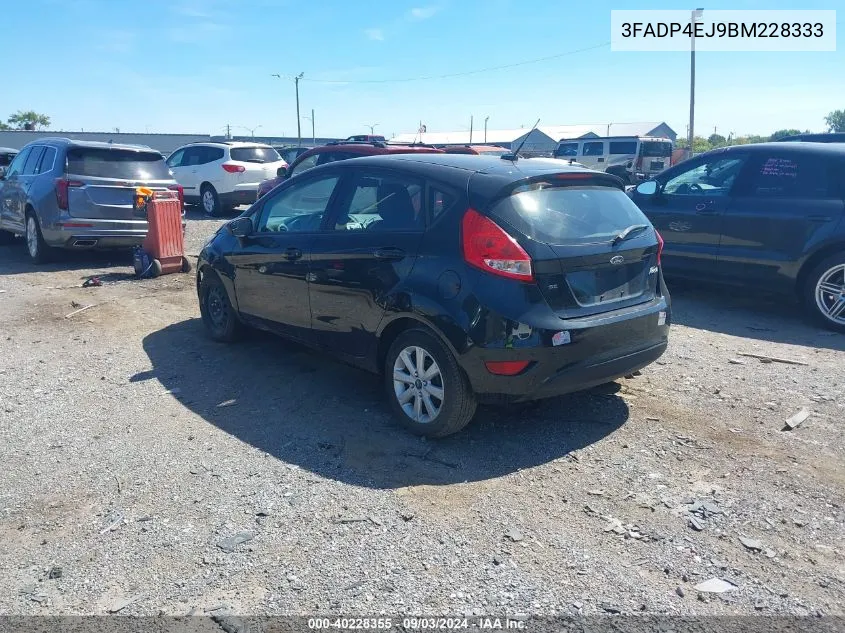 2011 Ford Fiesta Se VIN: 3FADP4EJ9BM228333 Lot: 40228355